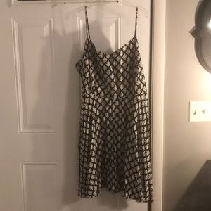 Black and white designed dress